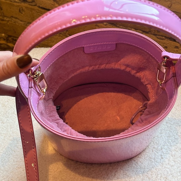STAUD patent leather Bisset bucket bag - Picture 3 of 7